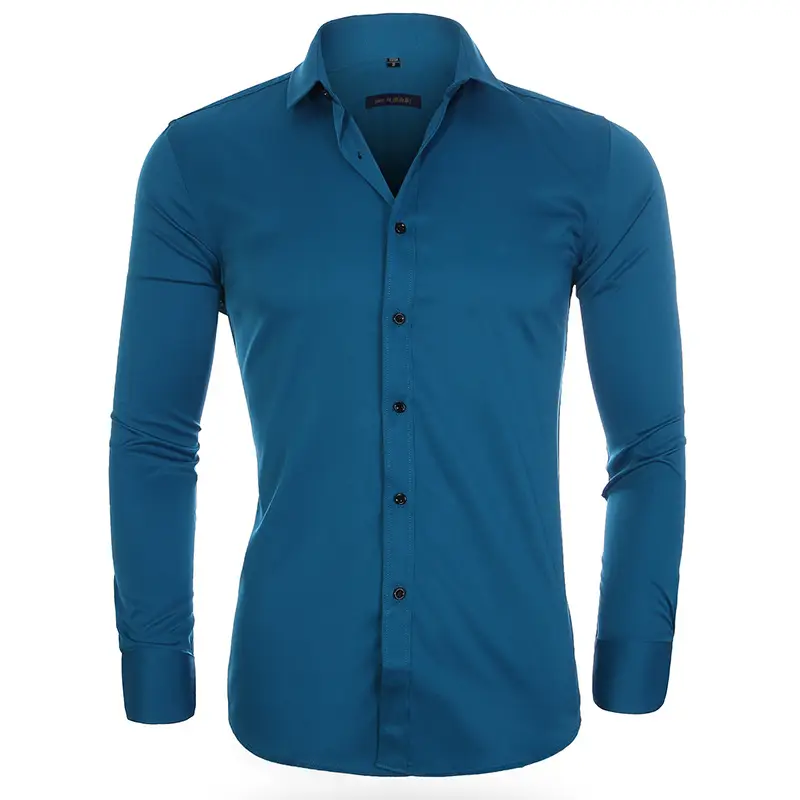 Men's Maroon Button Down Shirt for Commute - Image 8