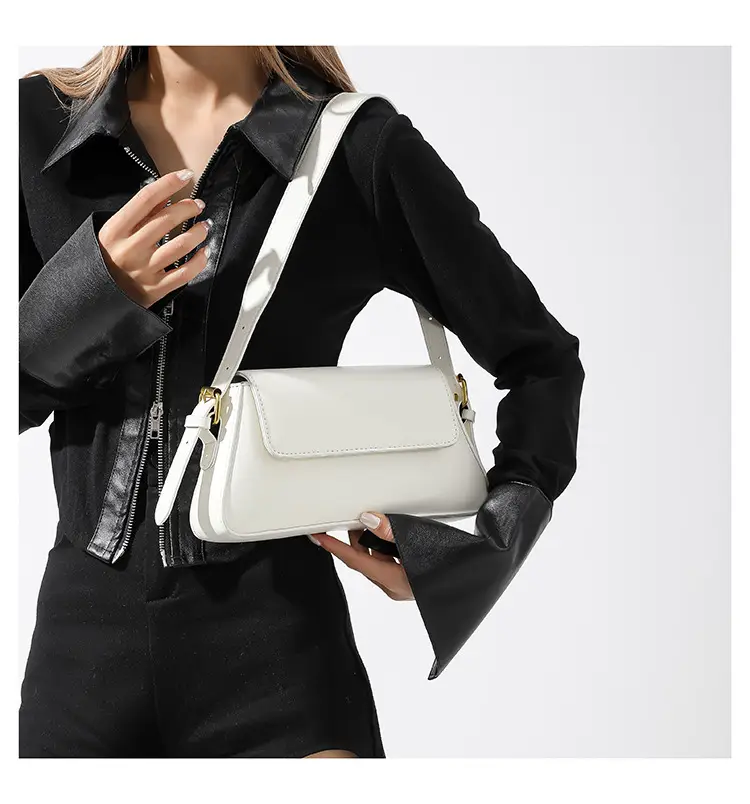 Black Square Crossbody Bag with Gold Plated Hardware — feature 22