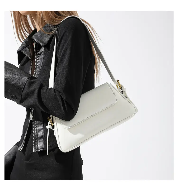 Black Square Crossbody Bag with Gold Plated Hardware — feature 23