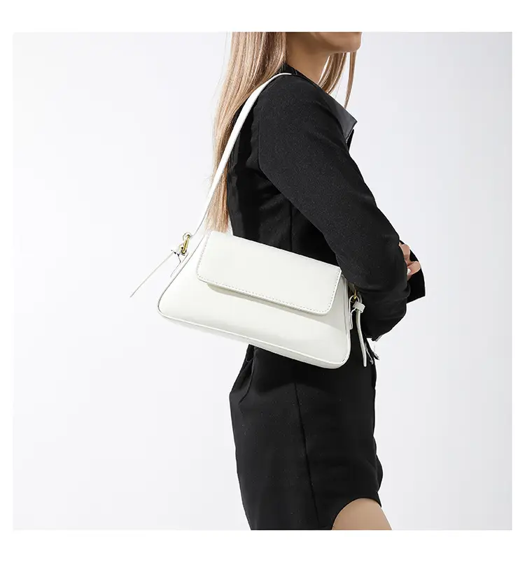 Black Square Crossbody Bag with Gold Plated Hardware — feature 25