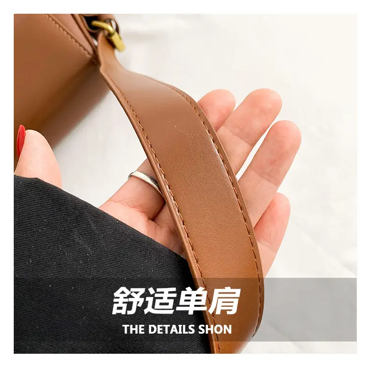 Black Square Crossbody Bag with Gold Plated Hardware — feature 5