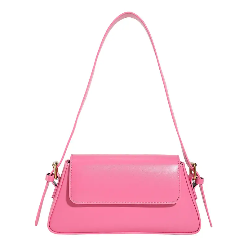 Black Square Crossbody Bag with Gold Plated Hardware - Image 4