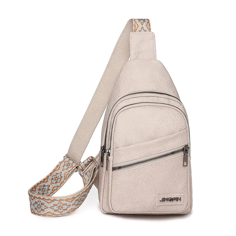 Women's Korean Style Soft Leather Chest Bag 2024