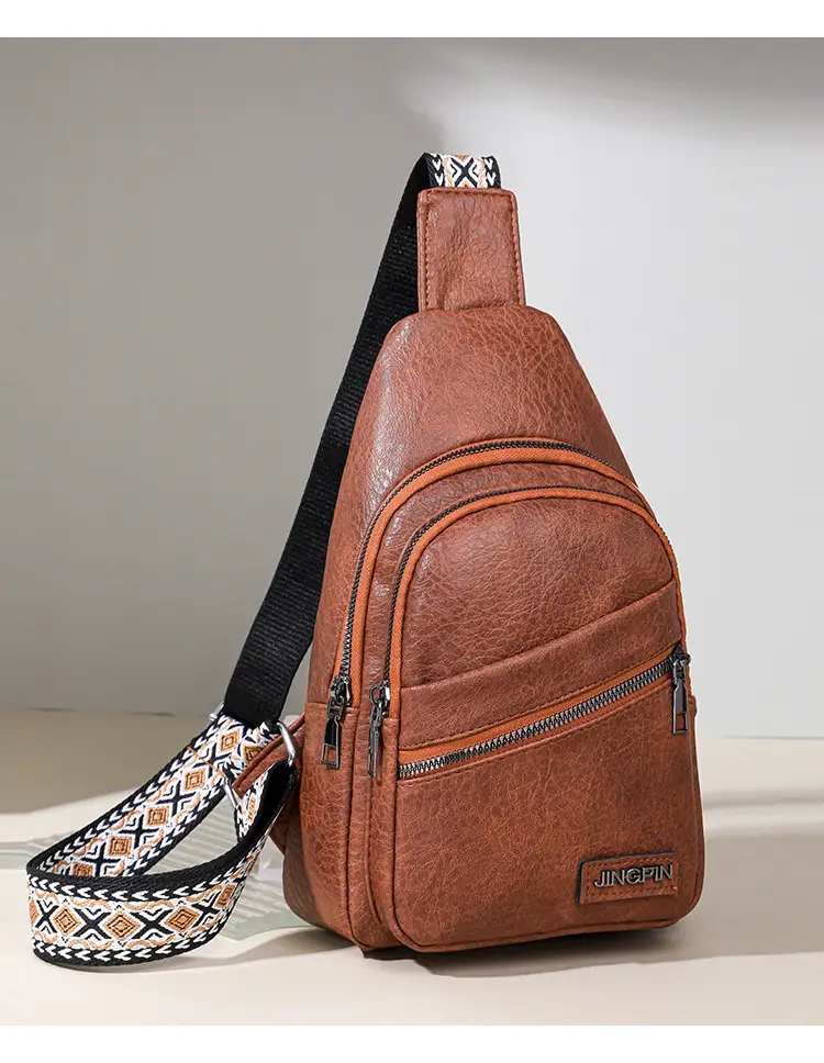 Women's Korean Style Soft Leather Chest Bag 2024 — feature 18
