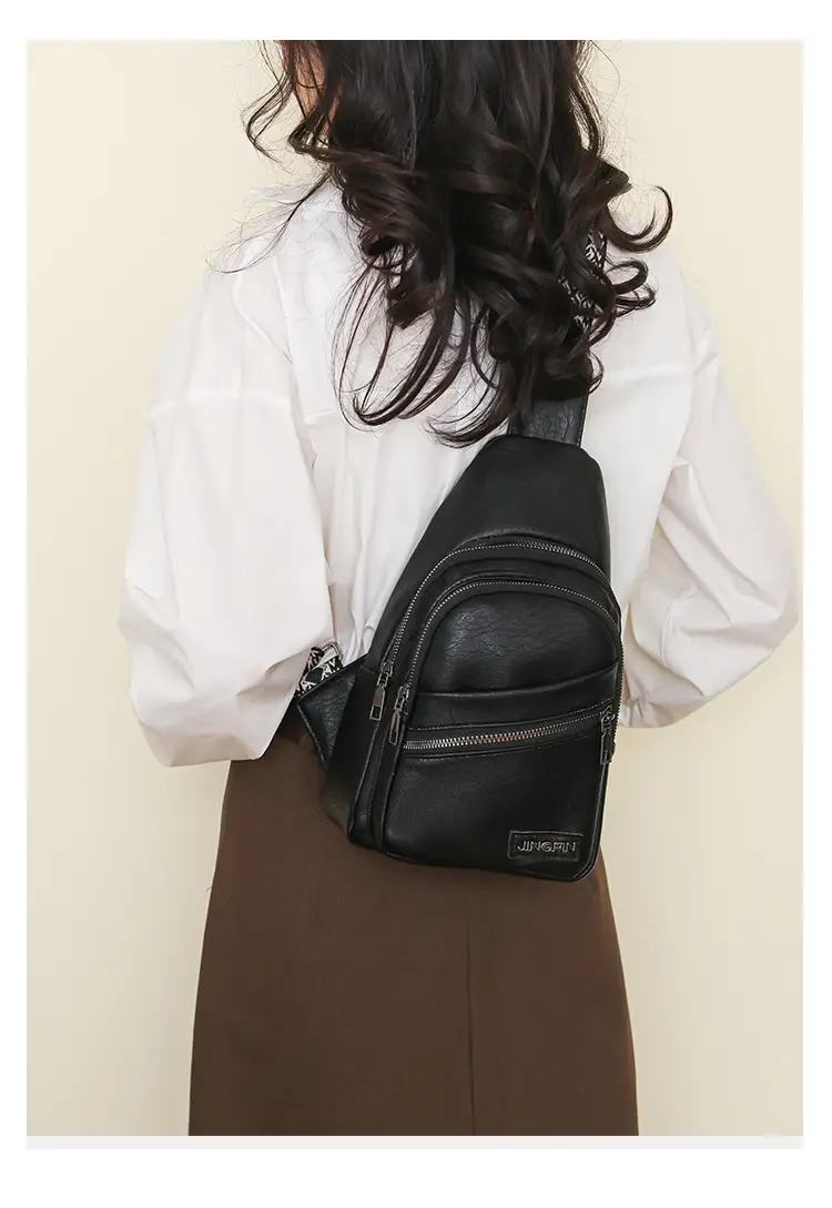 Women's Korean Style Soft Leather Chest Bag 2024 — feature 24