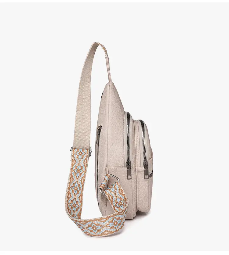 Women's Korean Style Soft Leather Chest Bag 2024 — feature 29