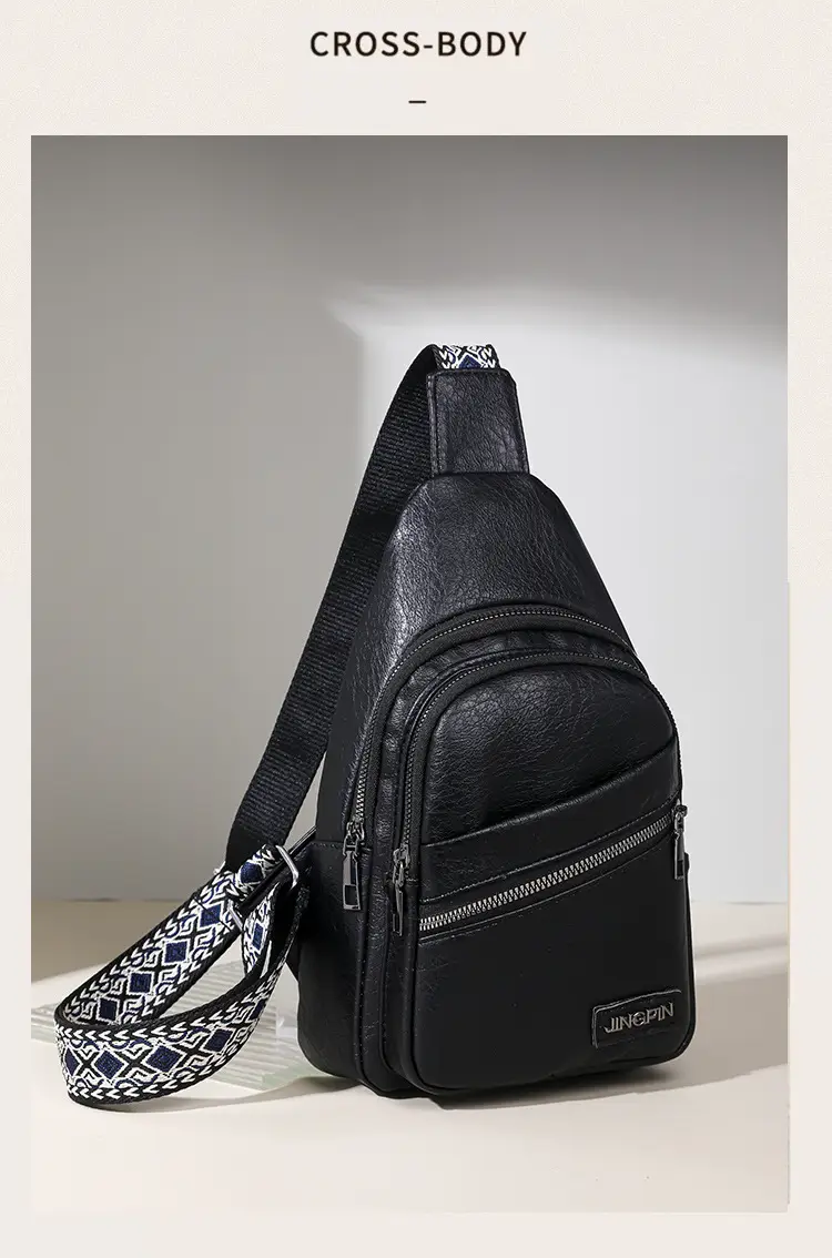 Women's Korean Style Soft Leather Chest Bag 2024 — feature 6