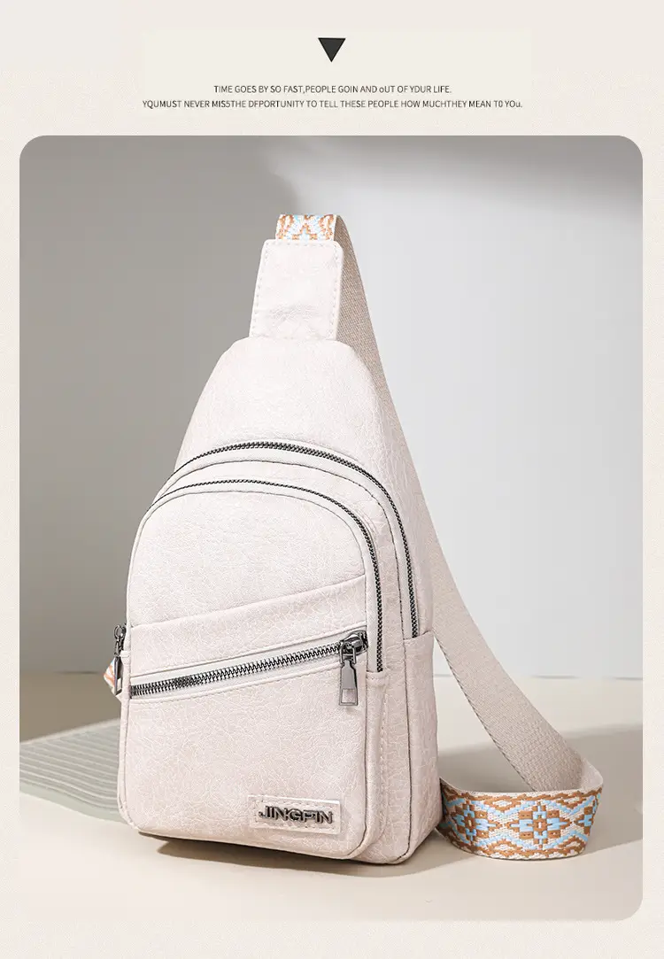 Women's Korean Style Soft Leather Chest Bag 2024 — feature 7