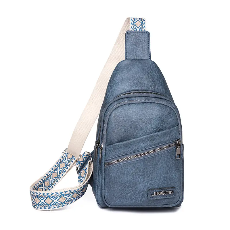 Women's Korean Style Soft Leather Chest Bag 2024