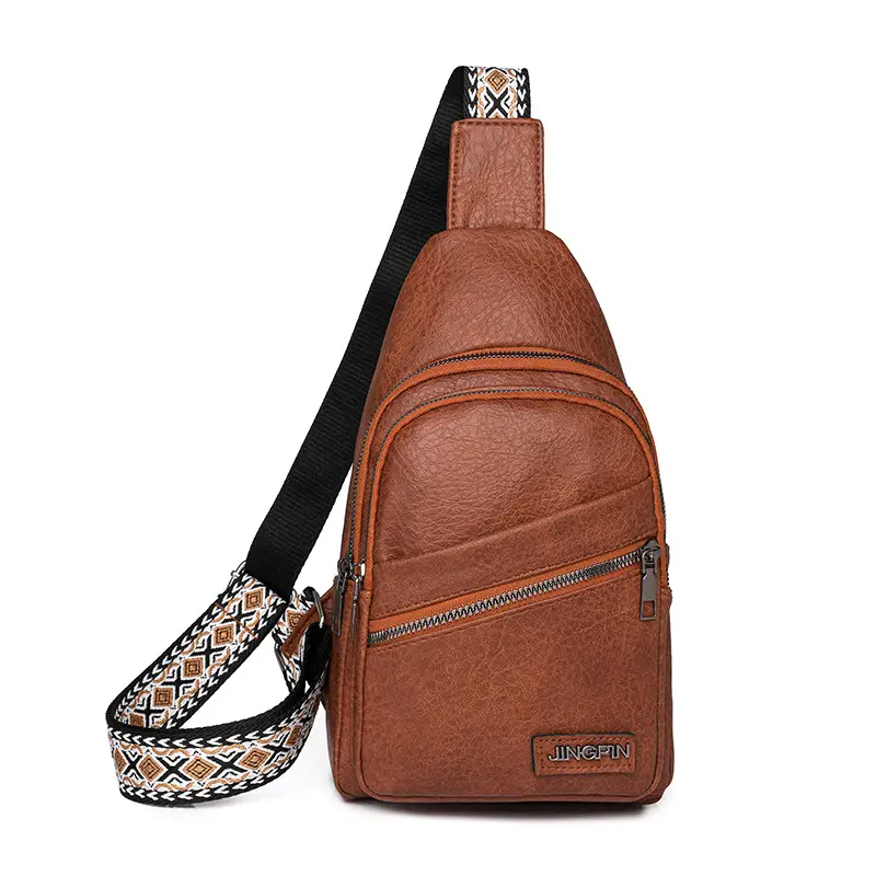 Women's Korean Style Soft Leather Chest Bag 2024