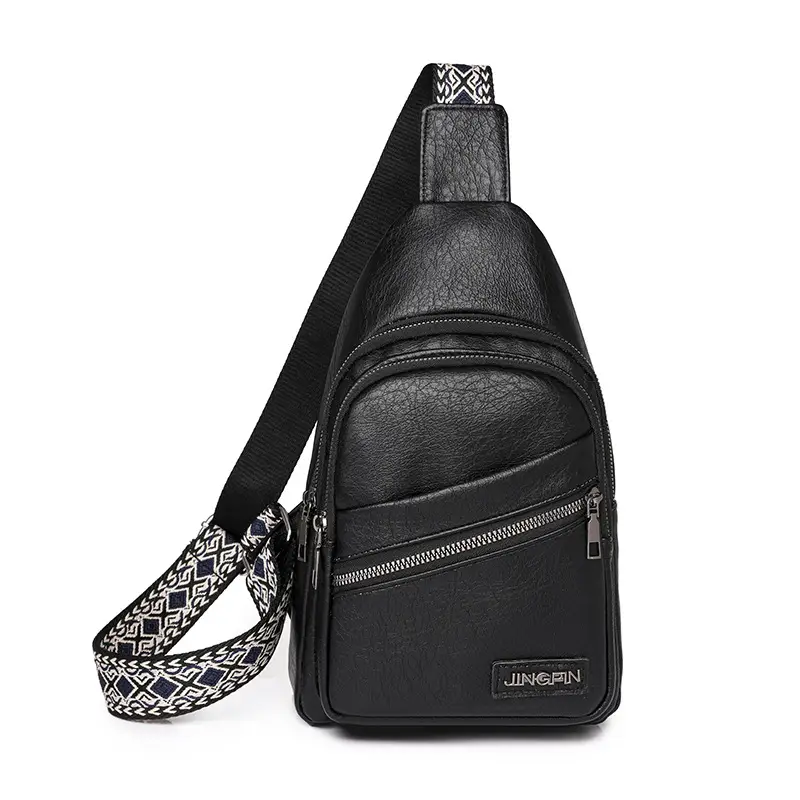 Women's Korean Style Soft Leather Chest Bag 2024