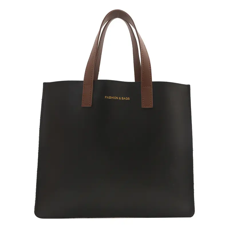 Korean Style Women's Big Tote Bag Brown 2024 - Image 11
