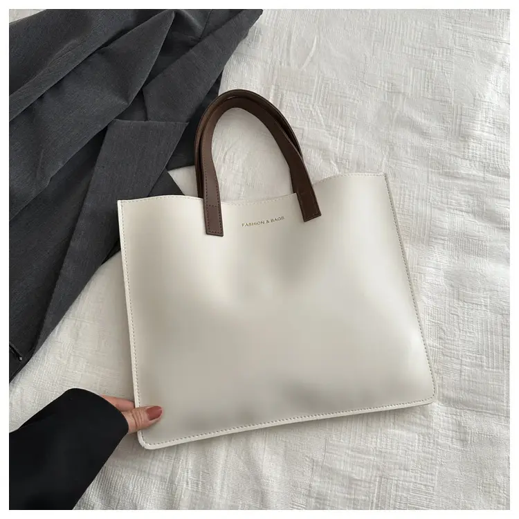 Korean Style Women's Big Tote Bag Brown 2024 — feature 10