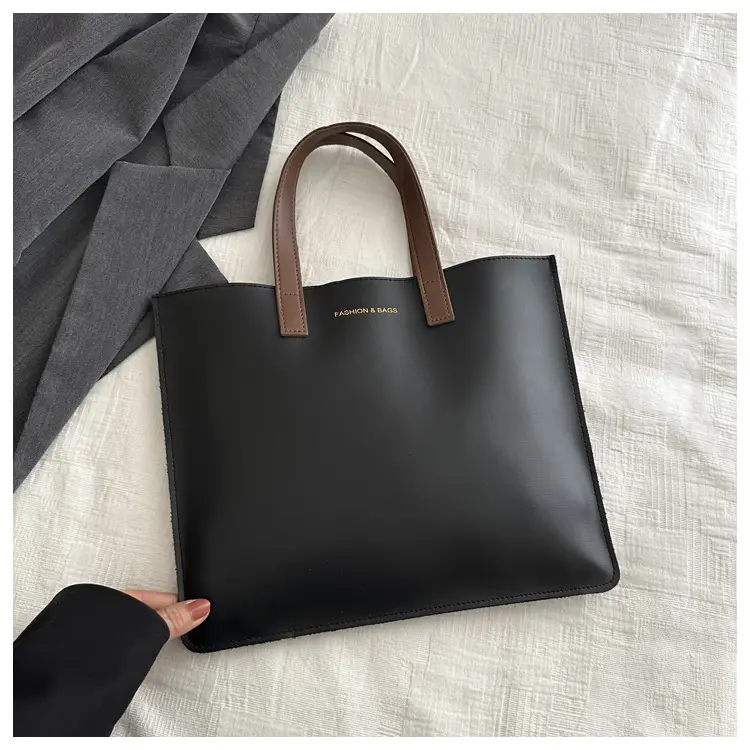 Korean Style Women's Big Tote Bag Brown 2024 — feature 11