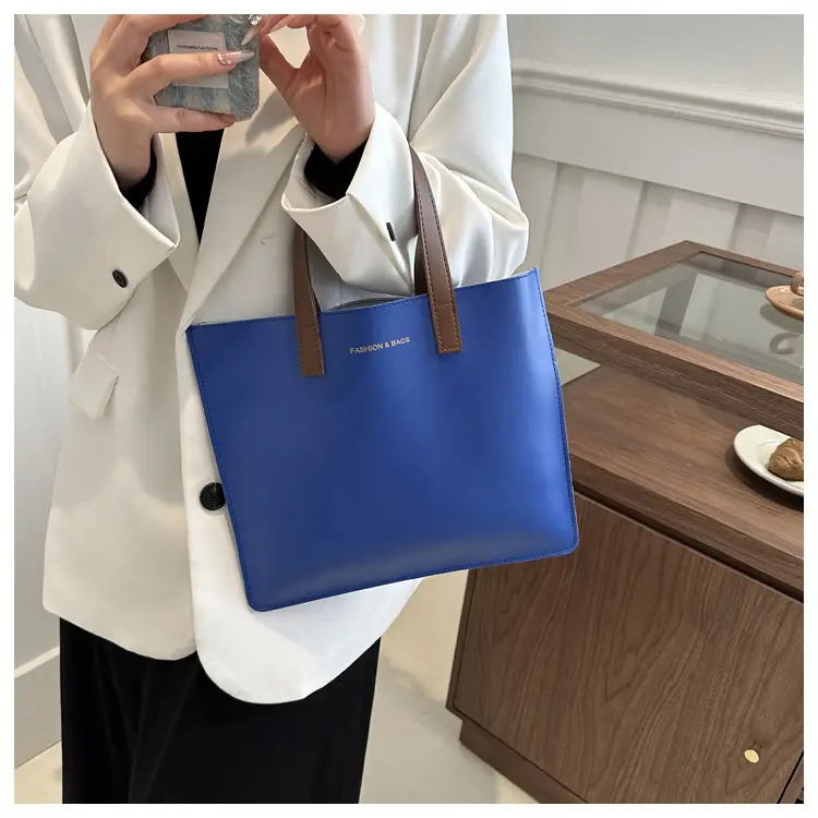 Korean Style Women's Big Tote Bag Brown 2024 — feature 32