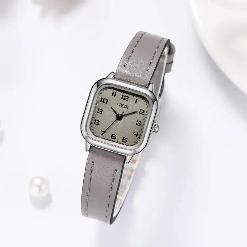 Goldie Small Square Watch Women Korean Style Quartz Belt - Image 8