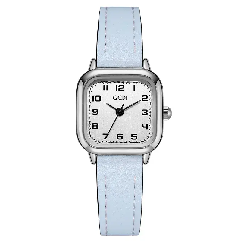 Goldie Small Square Watch Women Korean Style Quartz Belt - Image 2