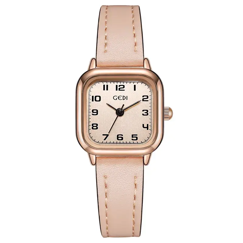 Goldie Small Square Watch Women Korean Style Quartz Belt - Image 5