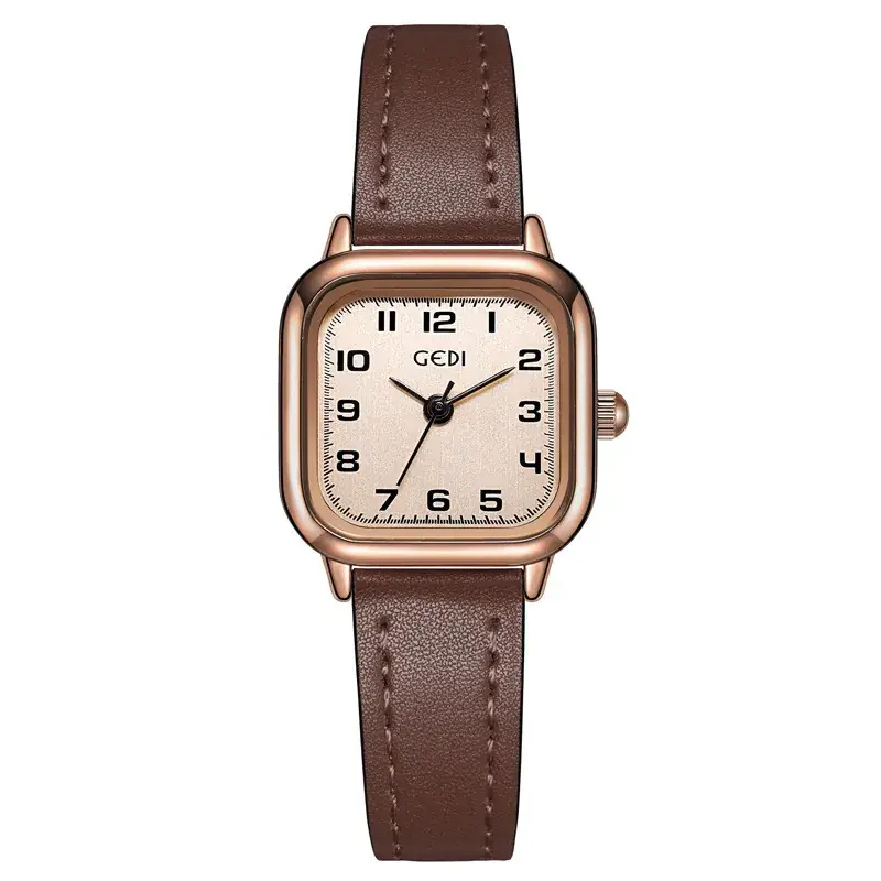 Goldie Small Square Watch Women Korean Style Quartz Belt - Image 6