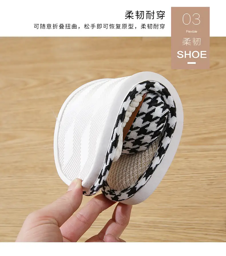 Linen slippers home female summer wholesale couple home home cotton linen slippers indoor Four Seasons deodorant spring and autumn men — feature 6