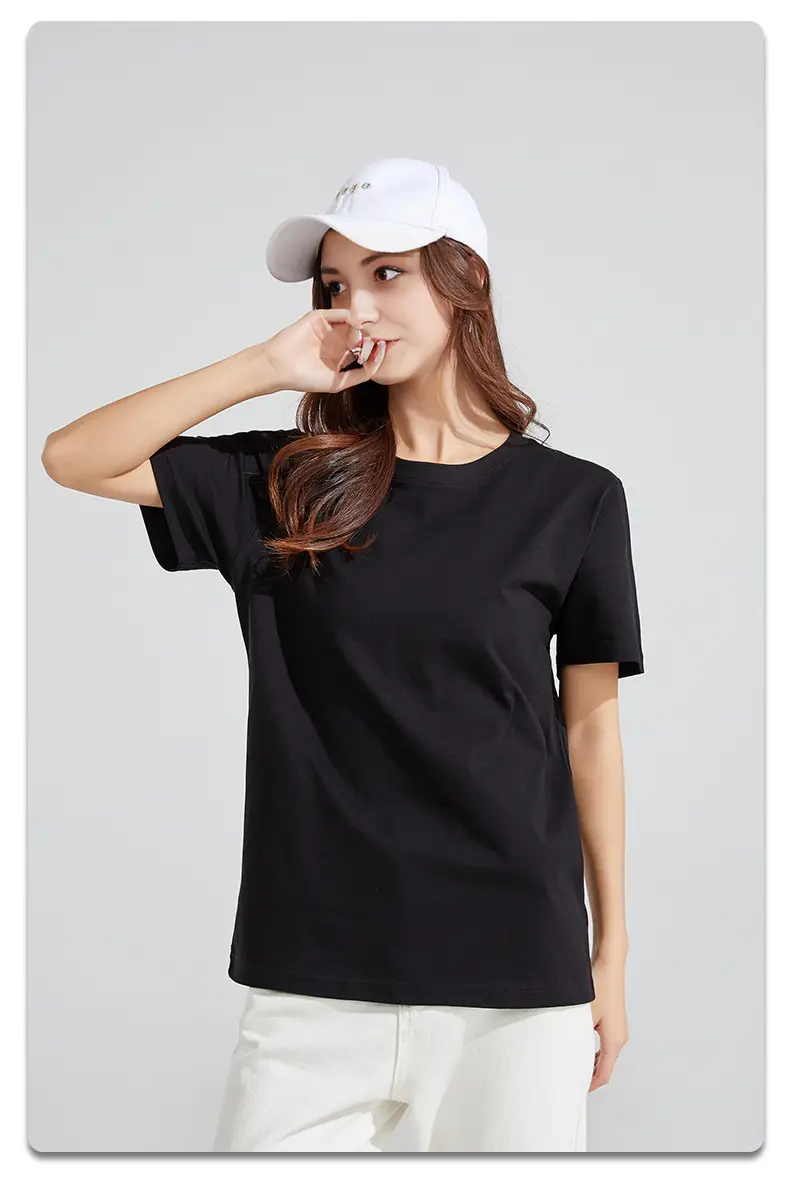 Grey Heavy Cotton Unisex T-Shirt 210g DIY Logo Print — feature 14