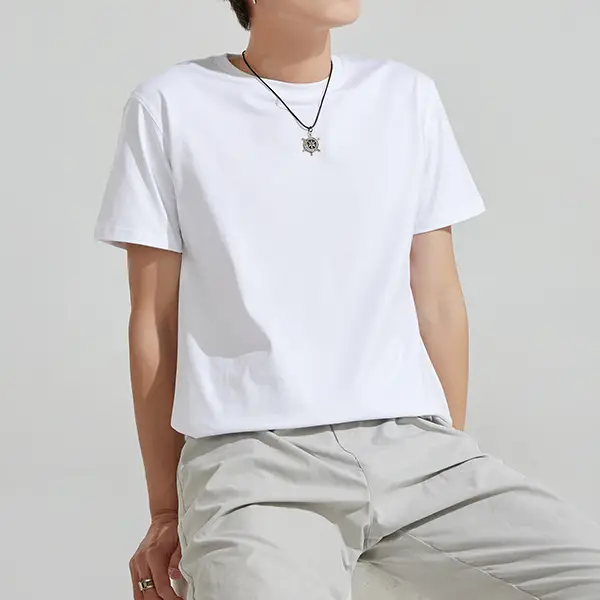 Grey Heavy Cotton Unisex T-Shirt 210g DIY Logo Print