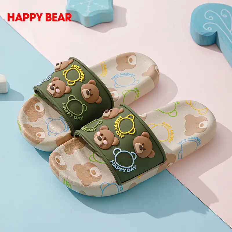 Xin Chile Children's Slippers Boys Summer Baby Sandals Bath Non-slip Girls Cartoon Cute Parent-child Home Indoor