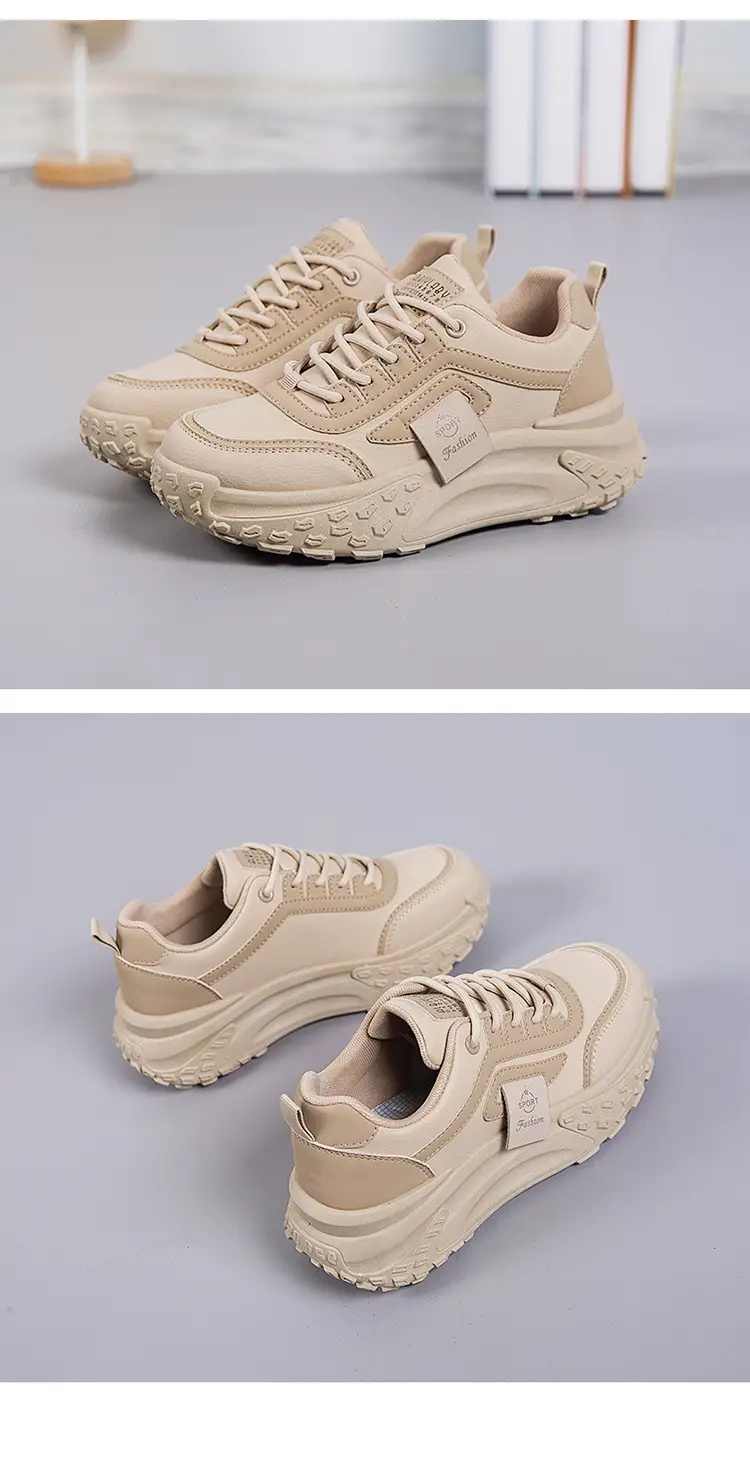 Women's Beige Thick Rubber Casual Shoes 2025 — feature 18