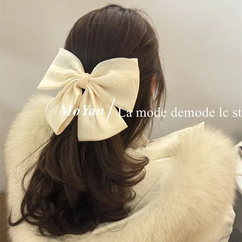 Black Double Bow Hairpin for Women