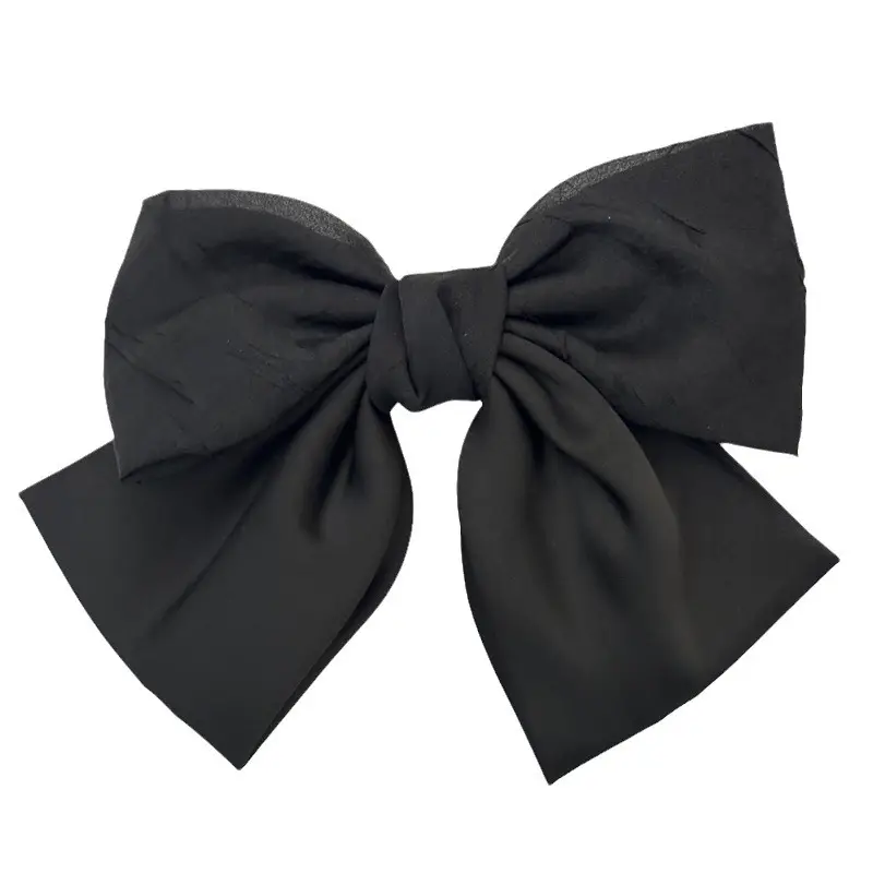 Black Double Bow Hairpin for Women