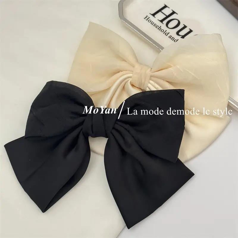 Black Double Bow Hairpin for Women — feature 10