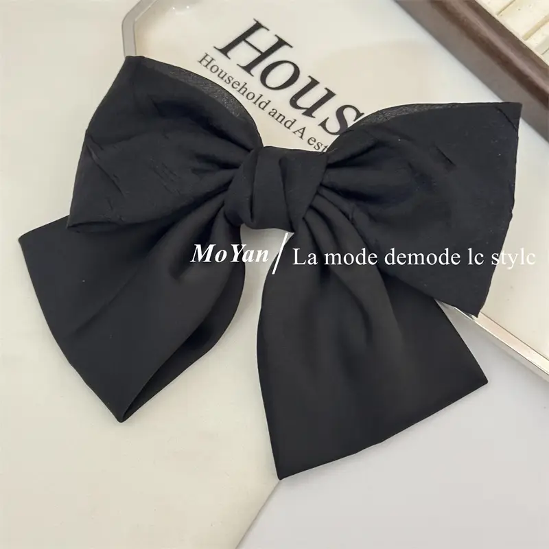 Black Double Bow Hairpin for Women — feature 13