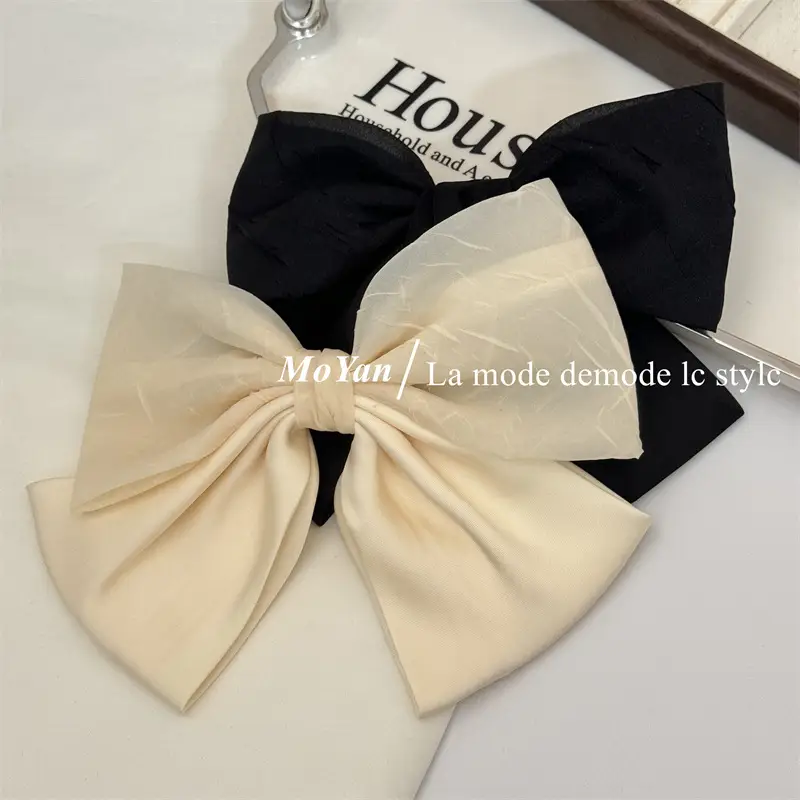 Black Double Bow Hairpin for Women — feature 14