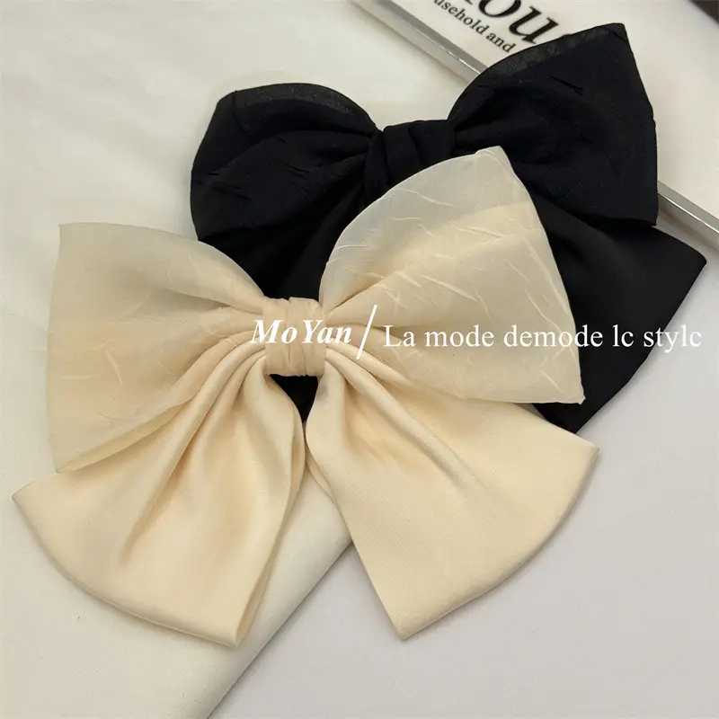 Black Double Bow Hairpin for Women — feature 6