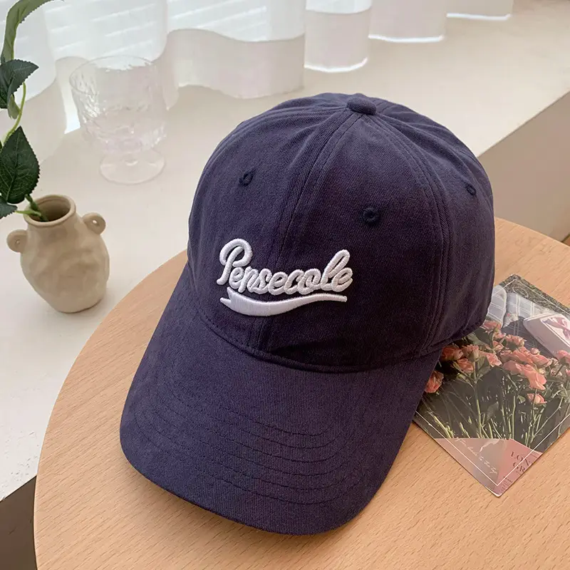 Beige Baseball Cap with Red Embroidered "Pioneer" Design - Image 4