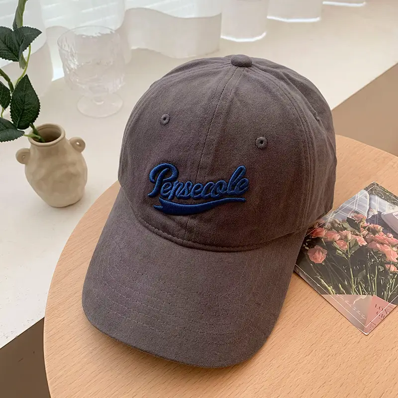 Beige Baseball Cap with Red Embroidered "Pioneer" Design - Image 5