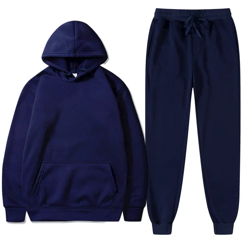 Men's suit cross-border foreign trade pullover sweater sports suit sweater suit fashion fleece men's hoodie — feature 17