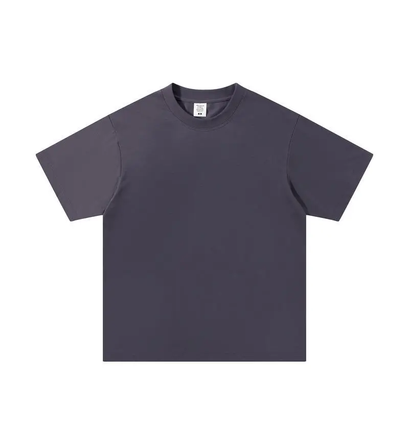 Men Cotton Plain T-Shirt Grey 240 Solona - Image 12