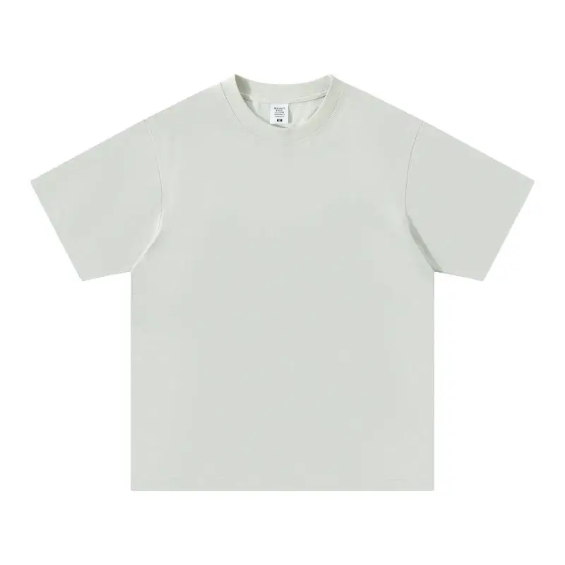 Men Cotton Plain T-Shirt Grey 240 Solona - Image 7