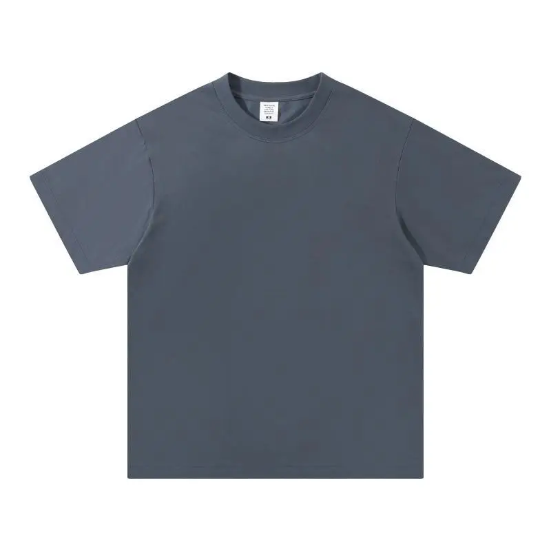 Men Cotton Plain T-Shirt Grey 240 Solona - Image 8
