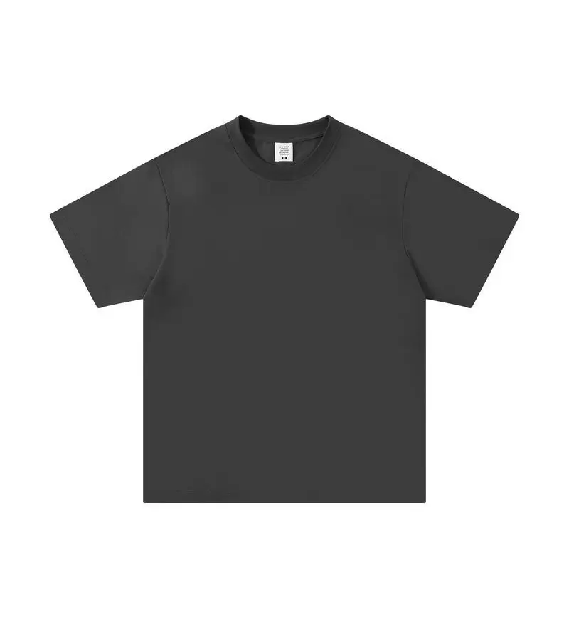 Men Cotton Plain T-Shirt Grey 240 Solona - Image 9