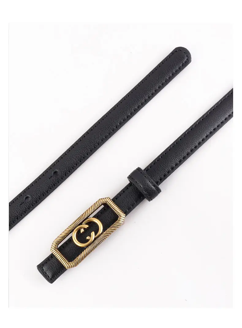 Women's Interlocking Genuine Leather Belt 100cm — feature 31