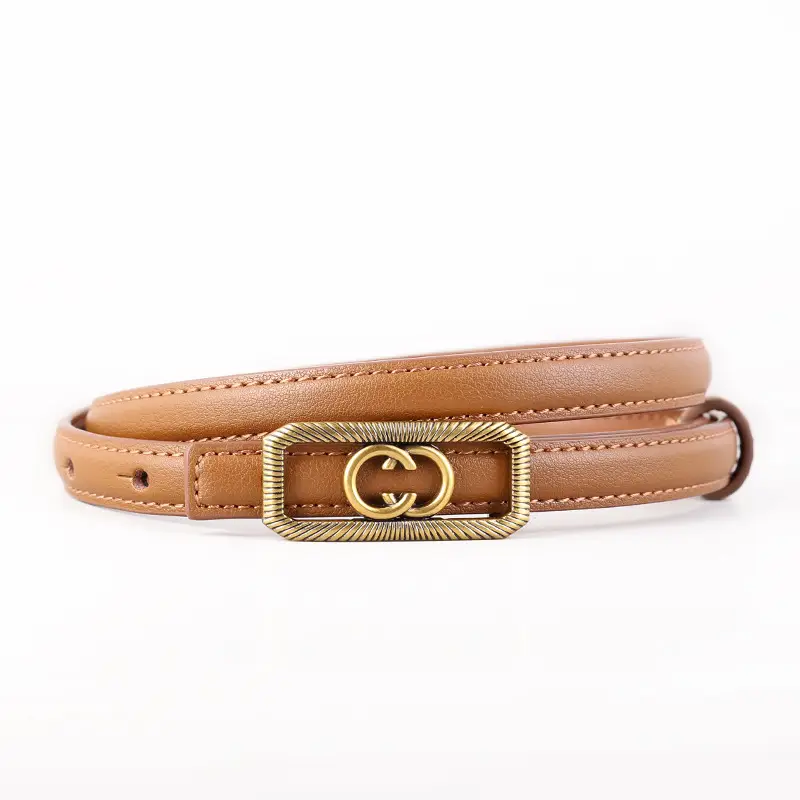 Women's Interlocking Genuine Leather Belt 100cm - Image 2