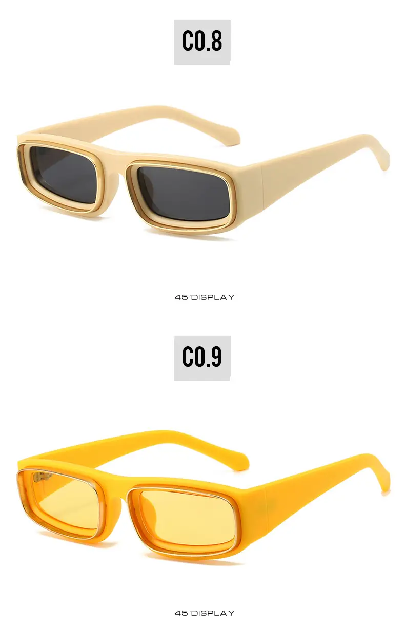 Black Square Frame Sunglasses European Style β feature 12