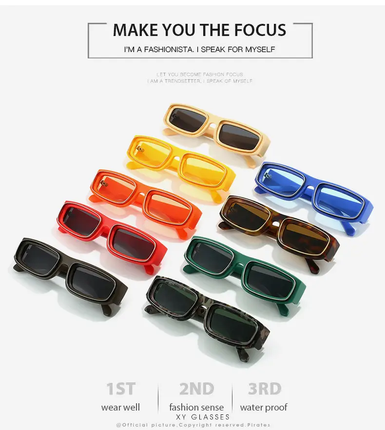 Black Square Frame Sunglasses European Style β feature 3