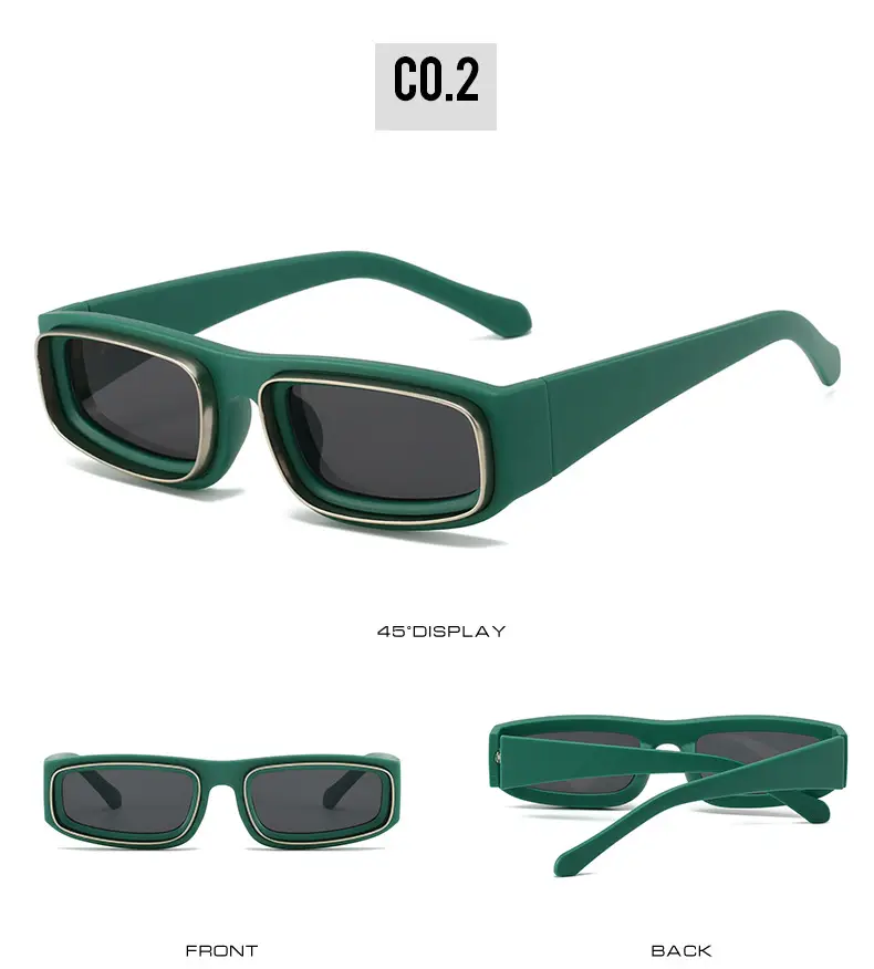 Black Square Frame Sunglasses European Style β feature 8