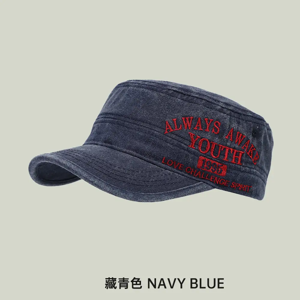 Black Cotton Peaked Cap for Women & Men - Image 3