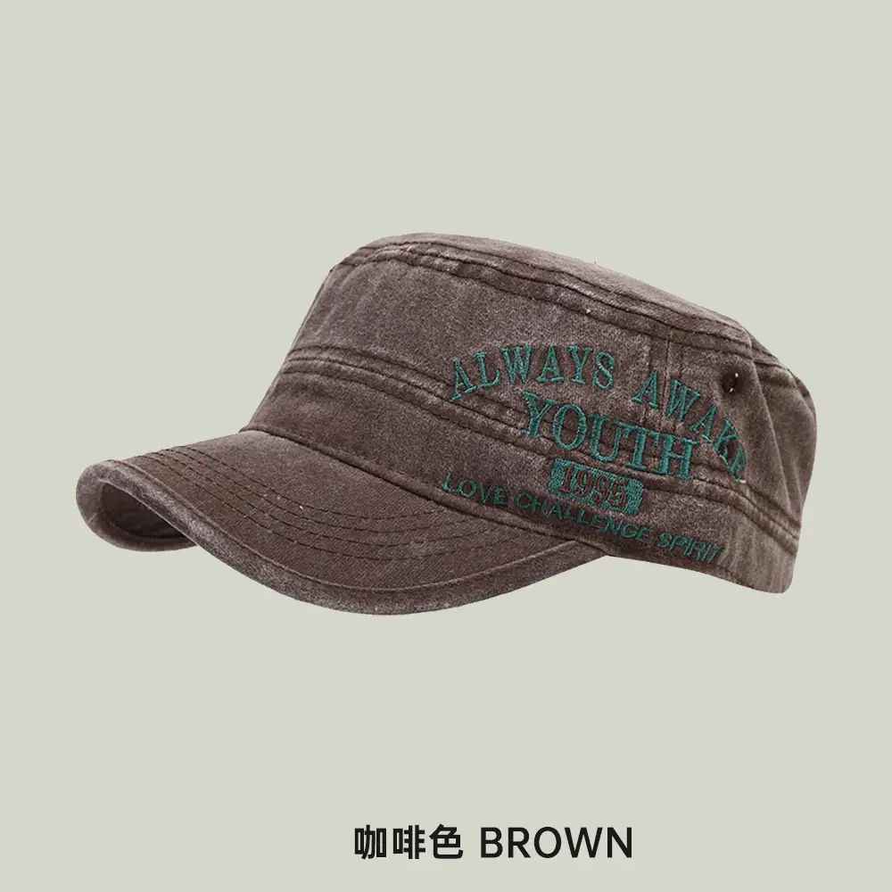 Black Cotton Peaked Cap for Women & Men - Image 4