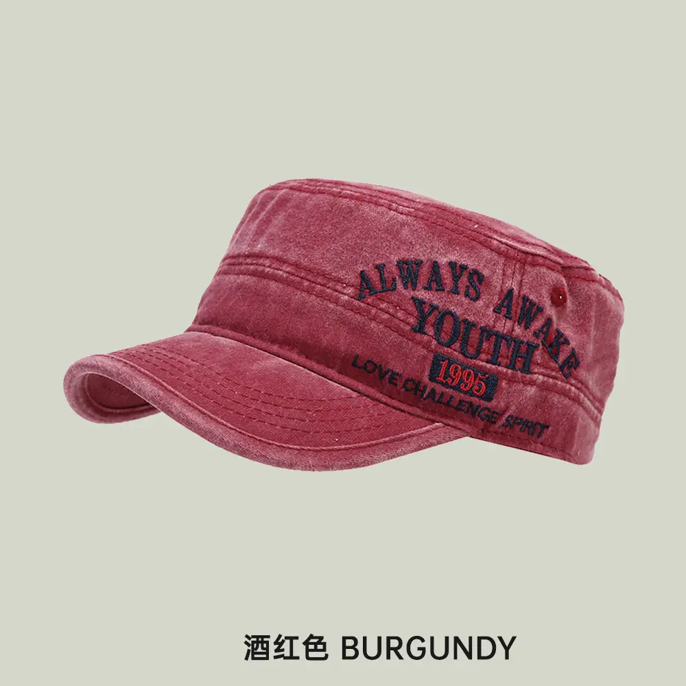 Black Cotton Peaked Cap for Women & Men - Image 5