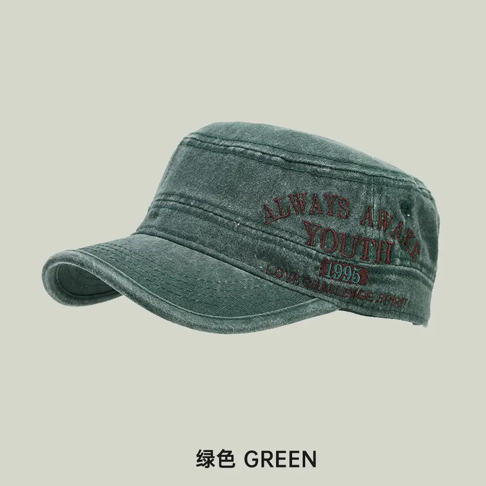 Black Cotton Peaked Cap for Women & Men - Image 6